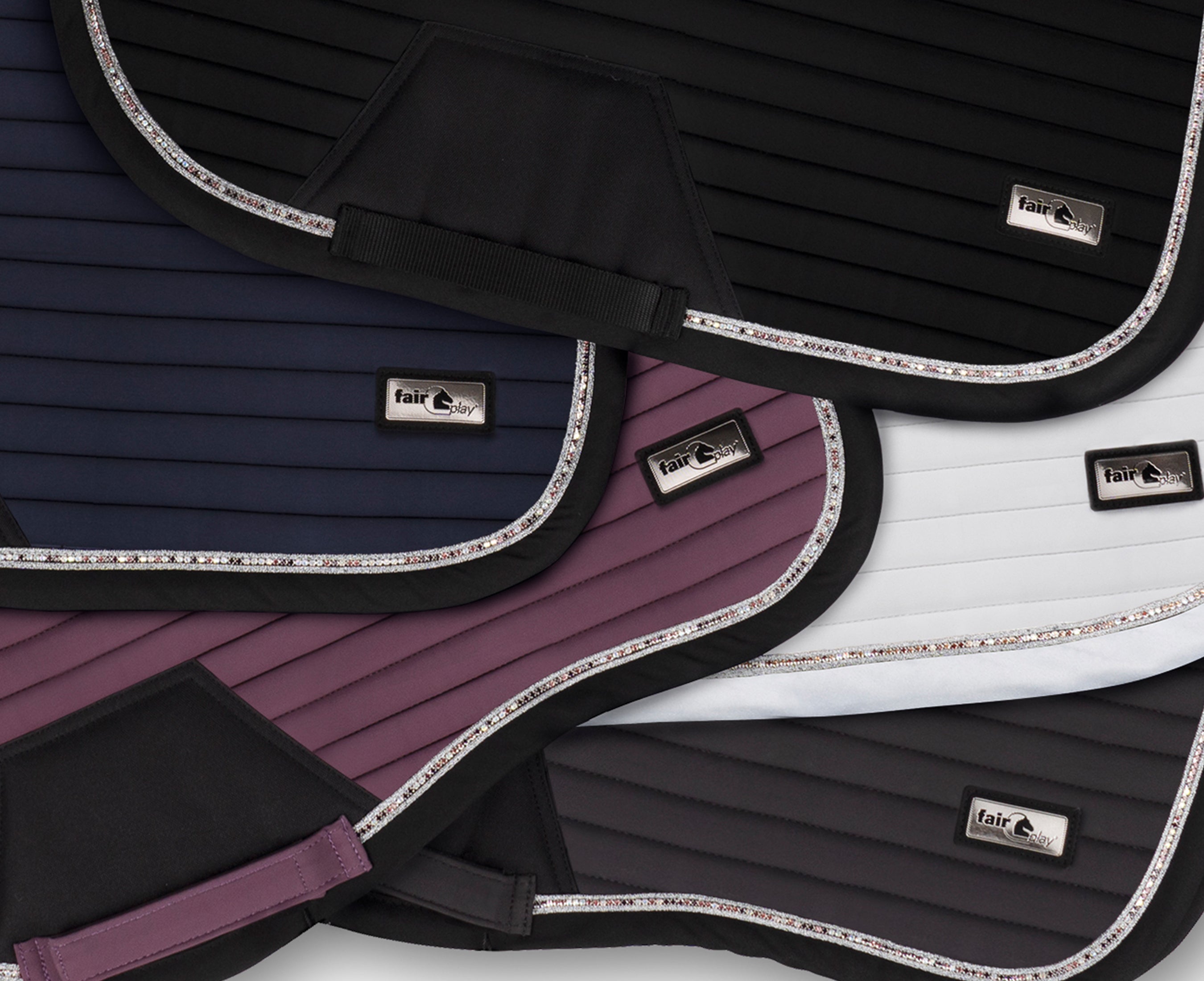 Fair Play "Aistan" Eggplant Jump & Dressage Saddle Pad - Fair Play - Equiluxe Tack