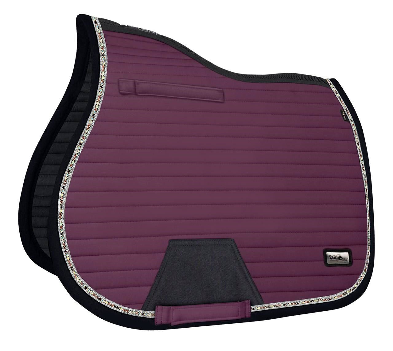 Fair Play "Aistan" Eggplant Jump & Dressage Saddle Pad - Fair Play - Equiluxe Tack