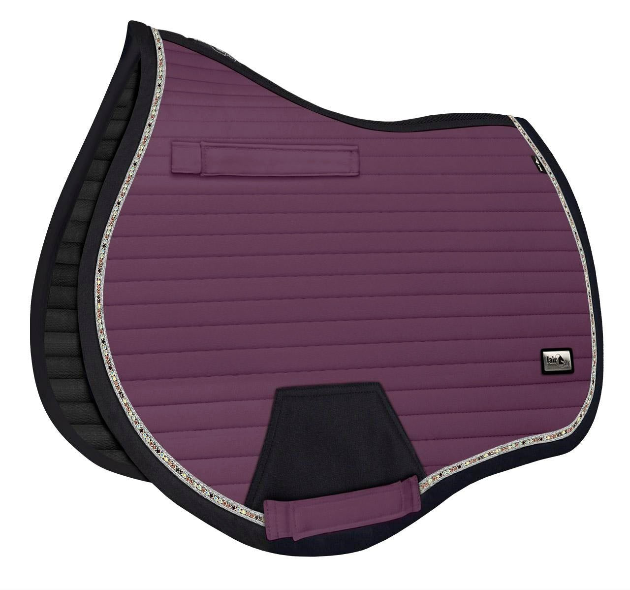 Fair Play "Aistan" Eggplant Jump & Dressage Saddle Pad - Fair Play - Equiluxe Tack