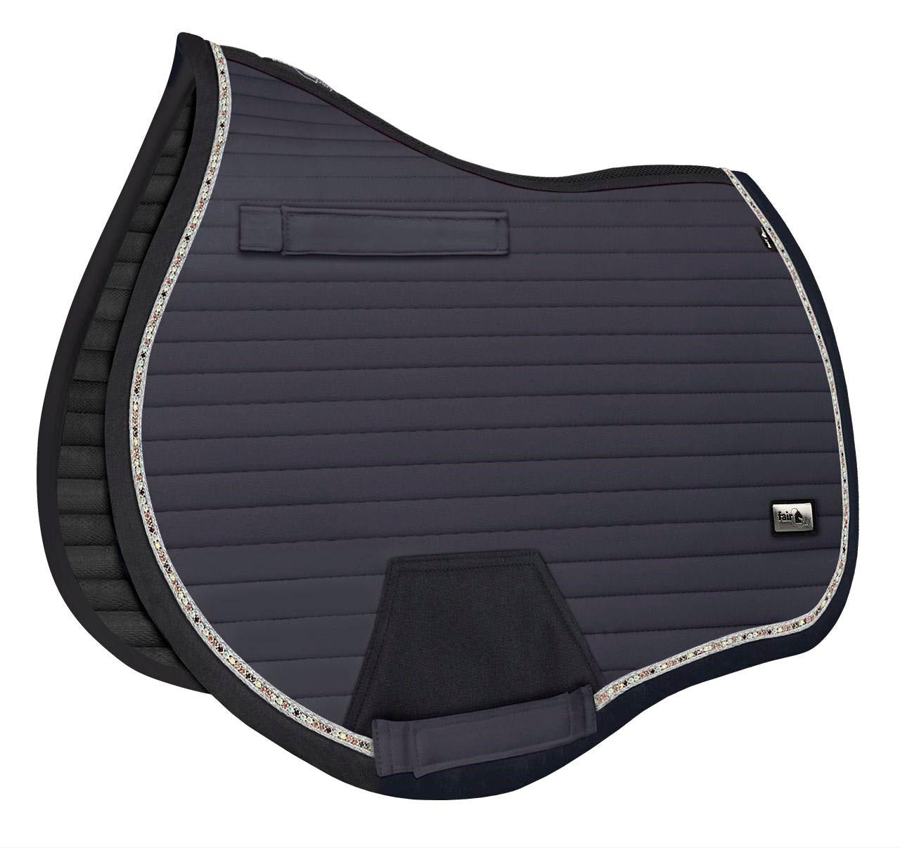 Fair Play "Aistan" Grey Jump & Dressage Saddle Pad - Fair Play - Equiluxe Tack