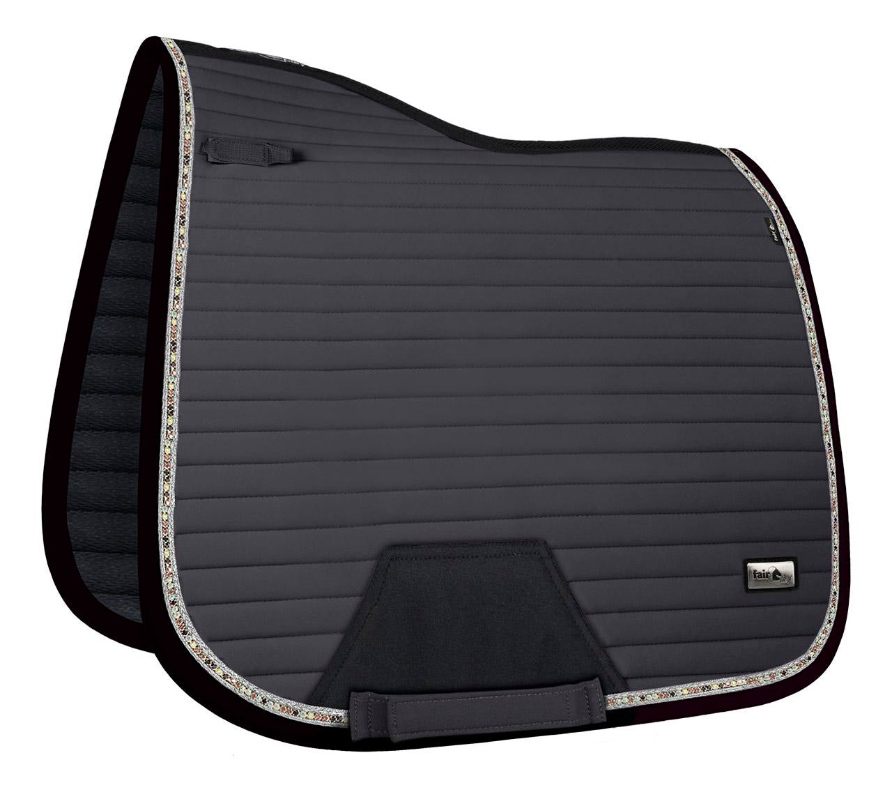 Fair Play "Aistan" Grey Jump & Dressage Saddle Pad - Fair Play - Equiluxe Tack