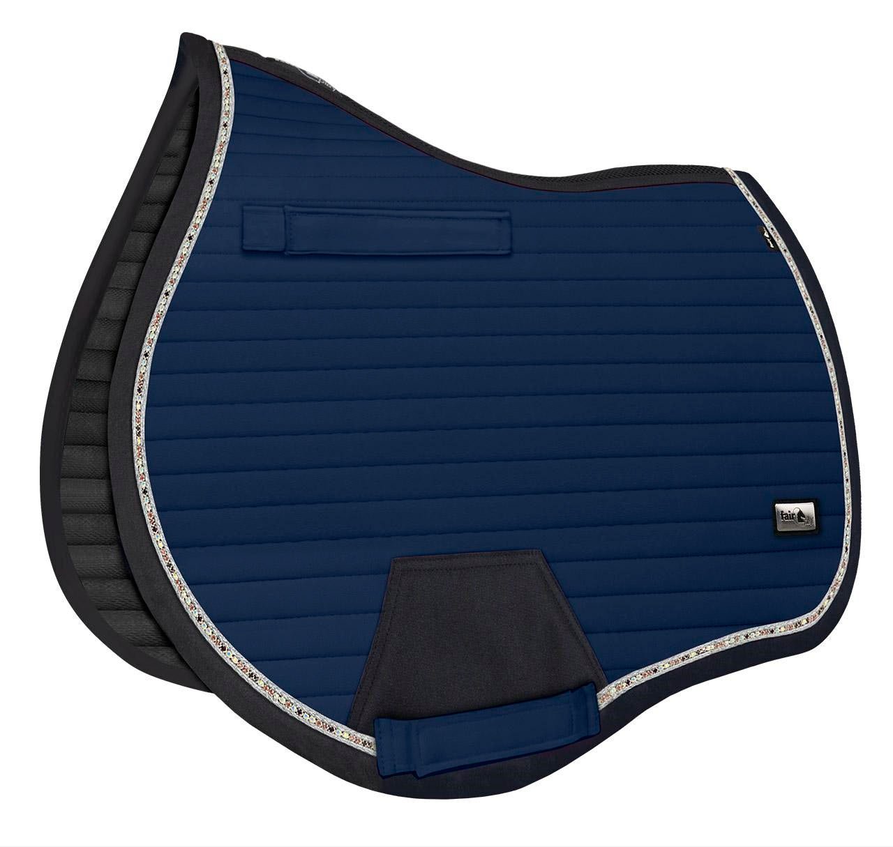 Fair Play "Aistan" Navy Jump & Dressage Saddle Pad - Fair Play - Equiluxe Tack