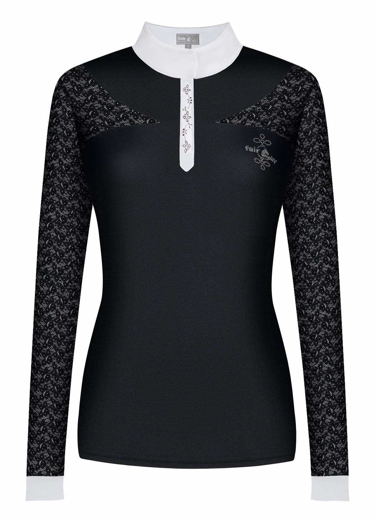 Fair Play "Alexis" Lace Long Sleeve Show Shirt - 4 Colors - Fair Play - Equiluxe Tack