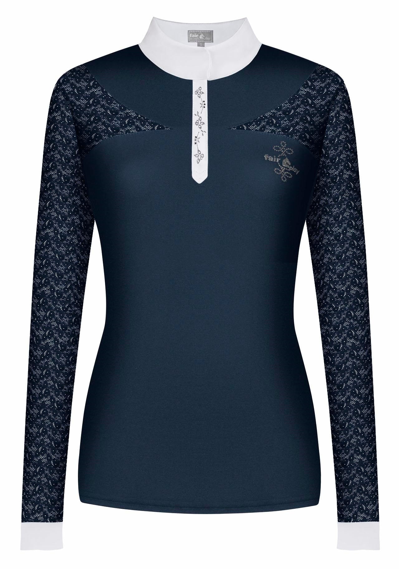 Fair Play "Alexis" Lace Long Sleeve Show Shirt - 4 Colors - Fair Play - Equiluxe Tack