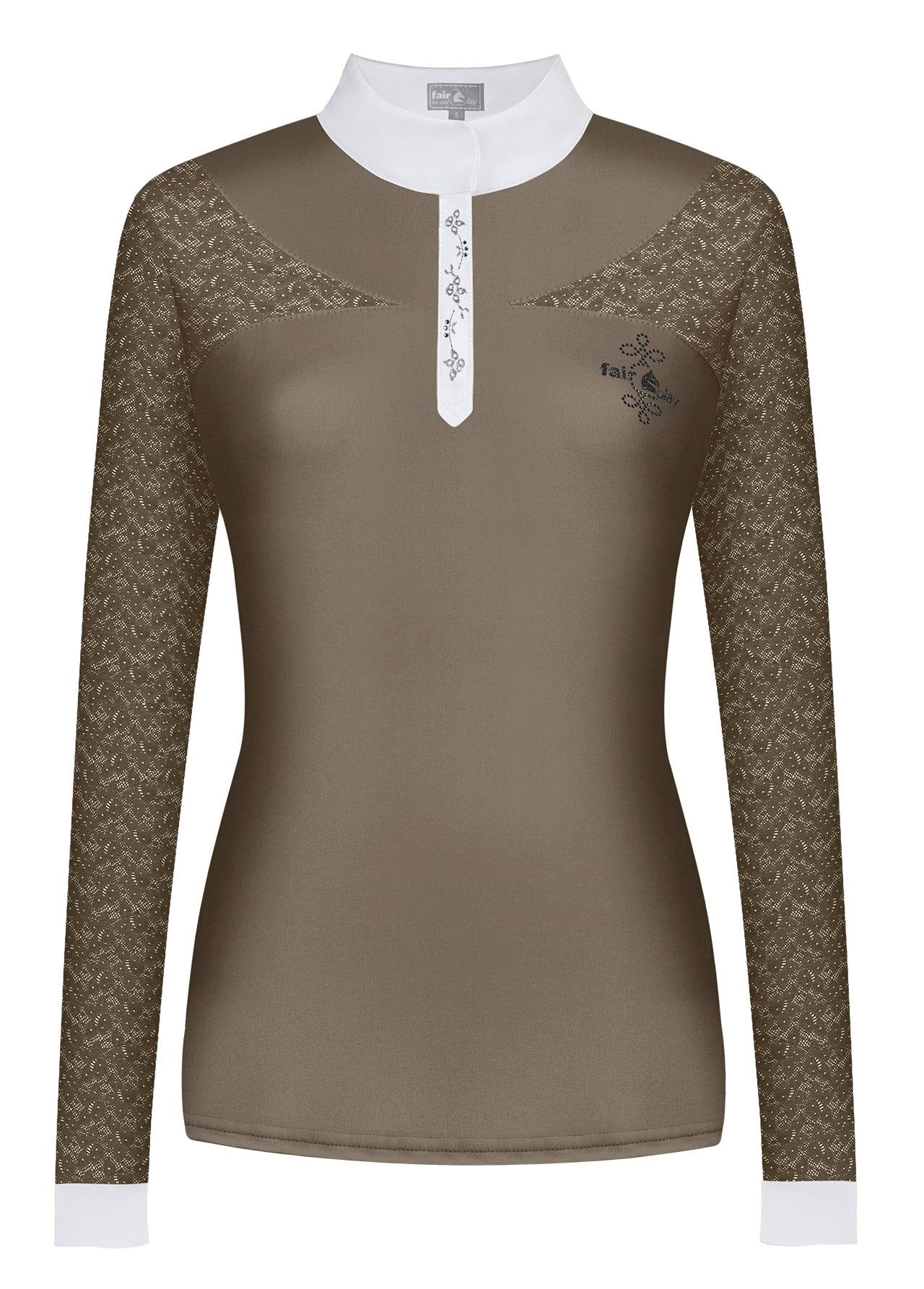 Fair Play "Alexis" Lace Long Sleeve Show Shirt - 4 Colors - Fair Play - Equiluxe Tack