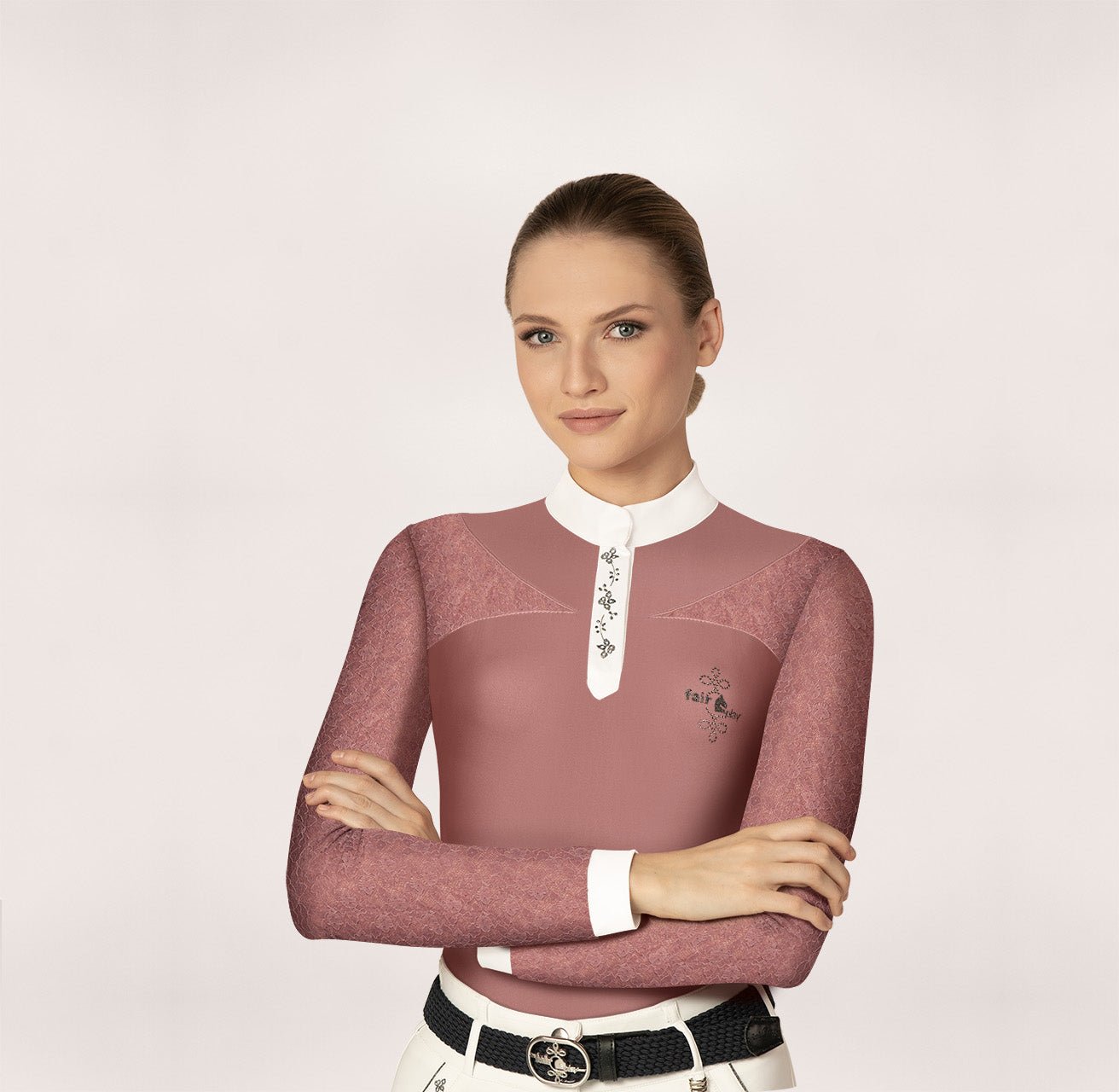 Fair Play "Alexis" Lace Long Sleeve Show Shirt - 4 Colors - Fair Play - Equiluxe Tack