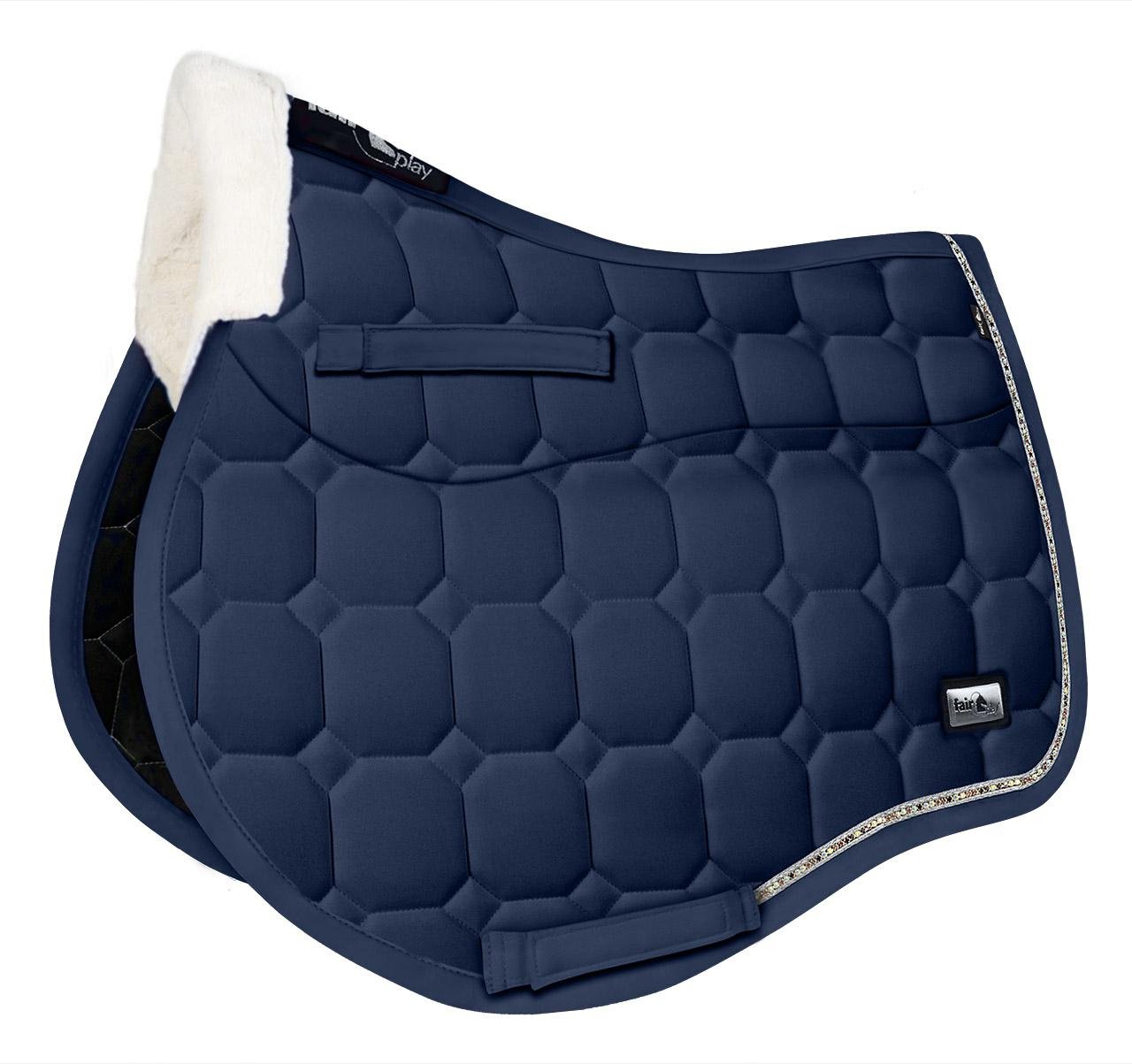 Fair Play "Ammolite" Navy Built - In Half Pad Saddle Pad - Fair Play - Equiluxe Tack