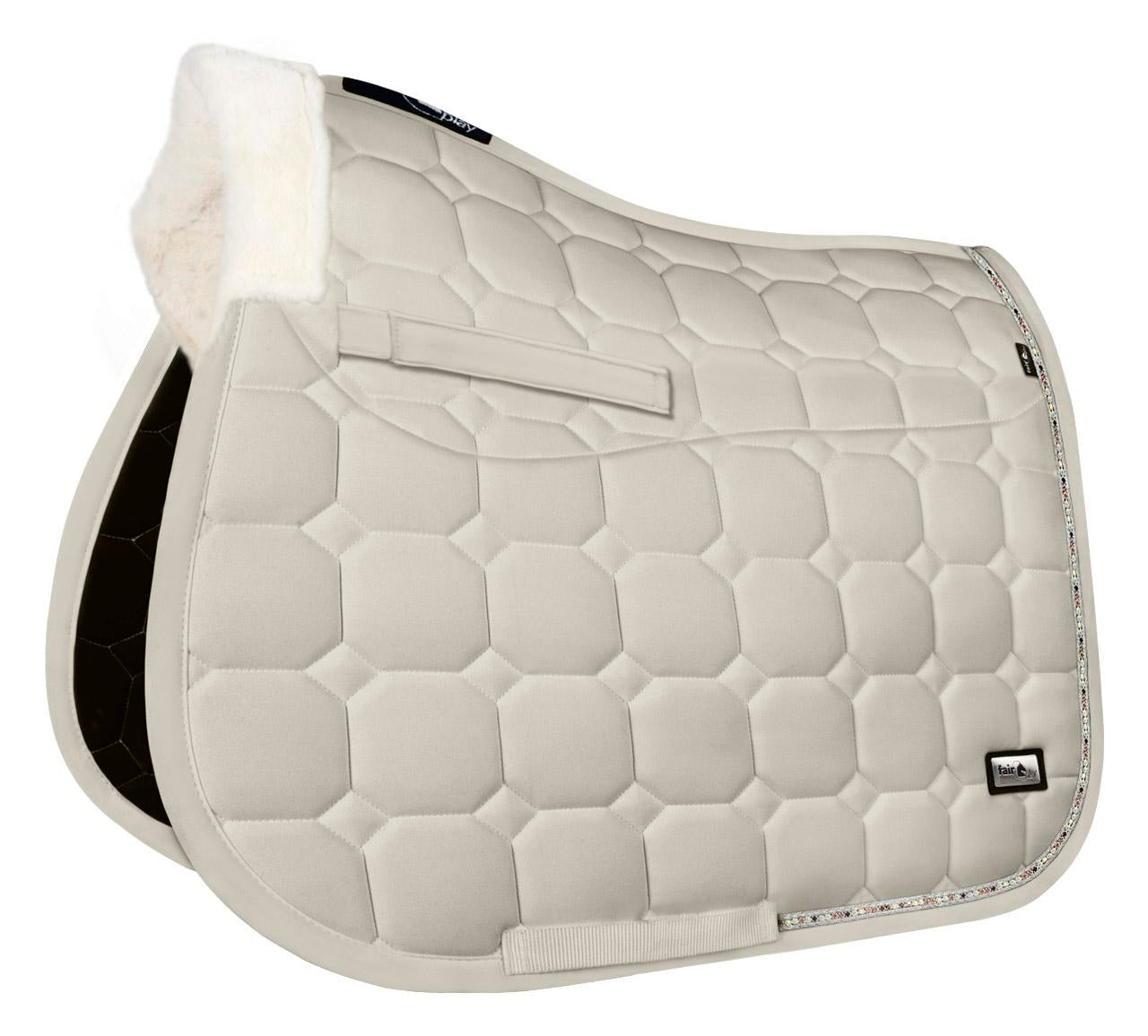 Fair Play "Ammolite" Tan Built - In Half Pad Saddle Pad - Fair Play - Equiluxe Tack