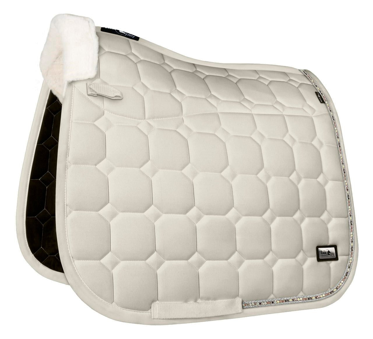 Fair Play "Ammolite" Tan Built - In Half Pad Saddle Pad - Fair Play - Equiluxe Tack