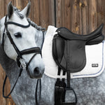 Fair Play "Ammolite" White Built - In Half Pad Saddle Pad - Fair Play - Equiluxe Tack