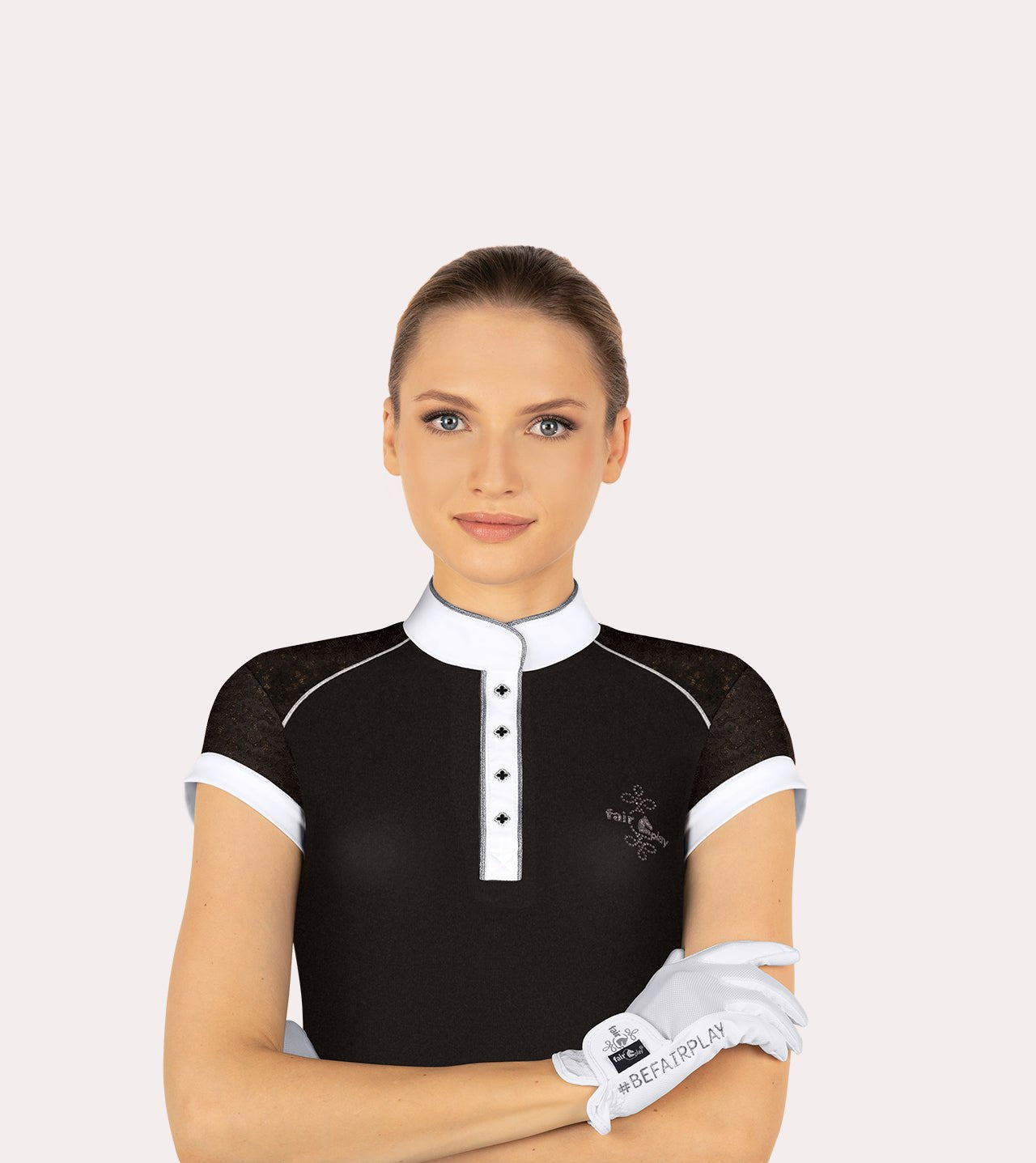 Fair Play "Anita" Lace Short Sleeve Show Shirt - Fair Play - Equiluxe Tack