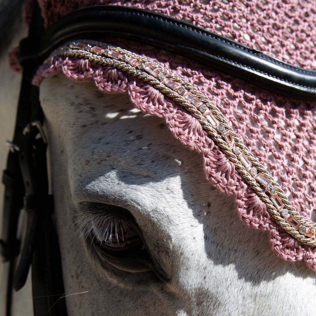 Fair Play "Azuryt" Rose Gold Fly Veil - 7 Colors - Fair Play - Equiluxe Tack