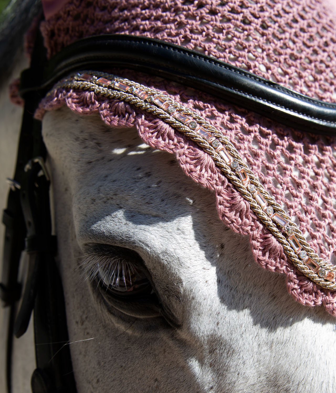 Fair Play "Azuryt" Rose Gold Fly Veil - 7 Colors - Fair Play - Equiluxe Tack