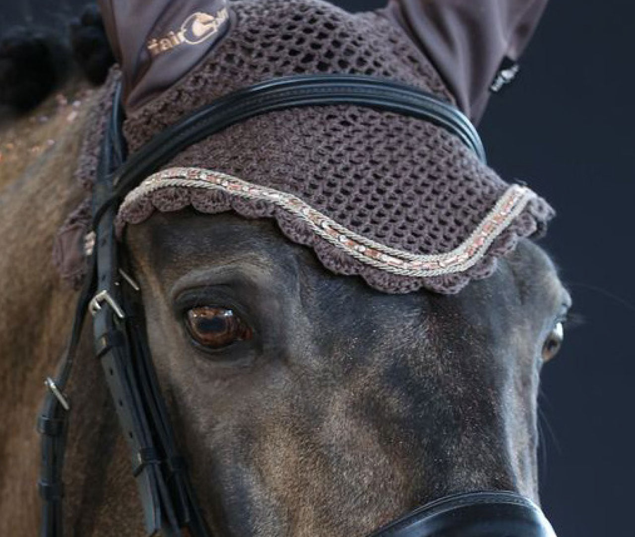 Fair Play "Azuryt" Rose Gold Fly Veil - 7 Colors - Fair Play - Equiluxe Tack