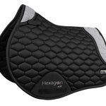 Fair Play Black & Grey "Hexagon Air Mesh" Jump & Dressage Pad - Fair Play - Equiluxe Tack