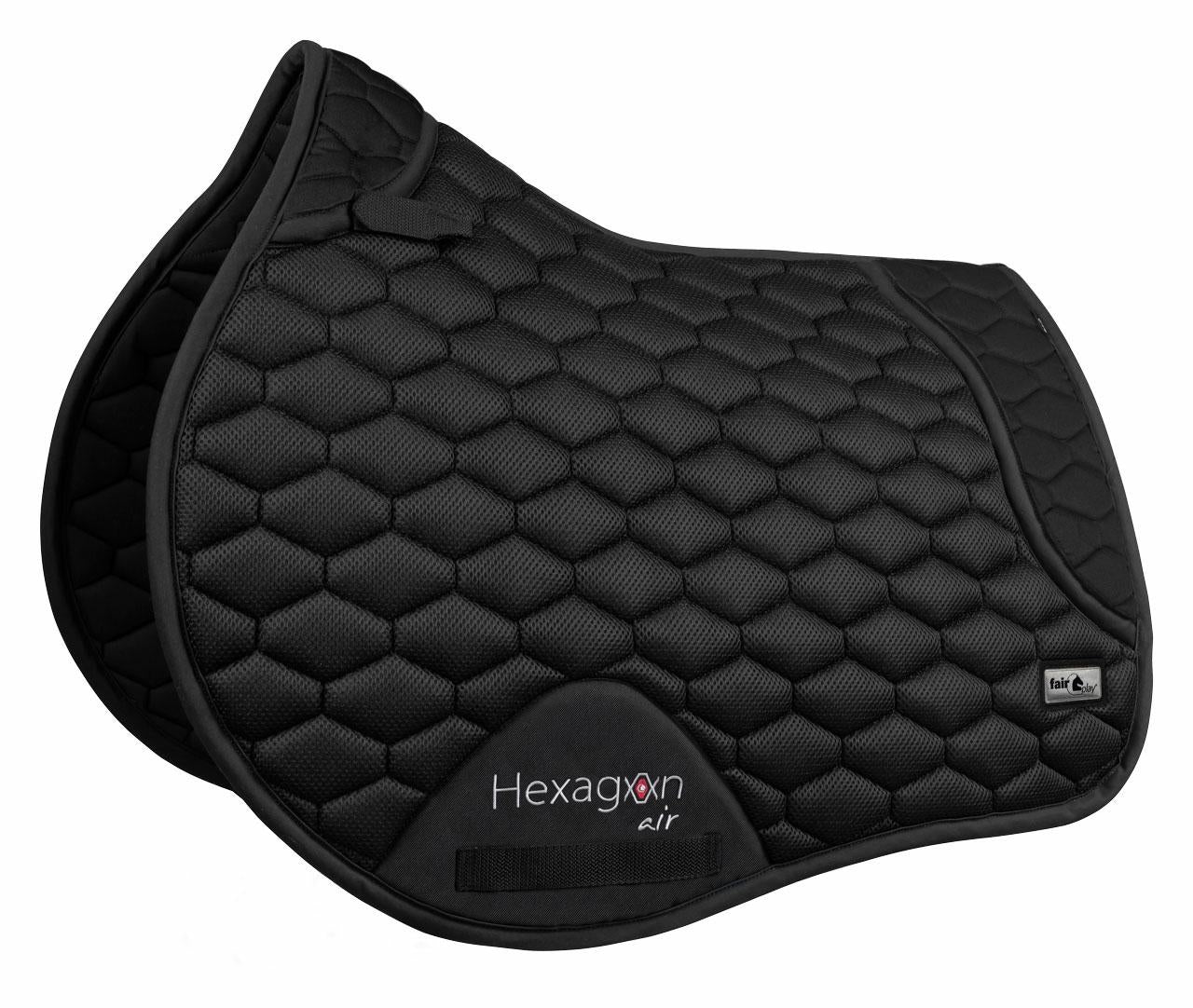 Fair Play Black "Hexagon Air Mesh" Jump & Dressage Pad - Fair Play - Equiluxe Tack