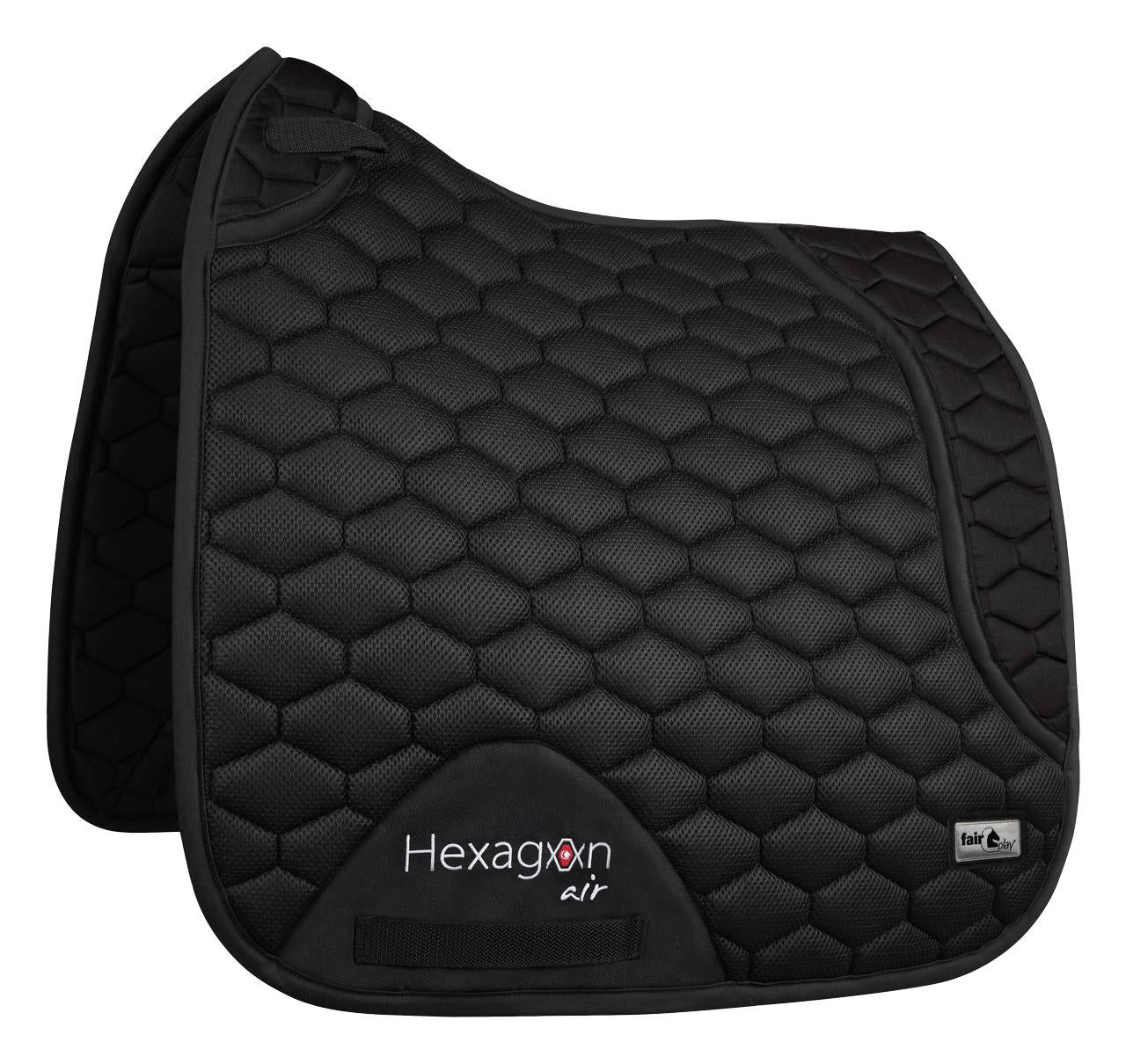 Fair Play Black "Hexagon Air Mesh" Jump & Dressage Pad - Fair Play - Equiluxe Tack