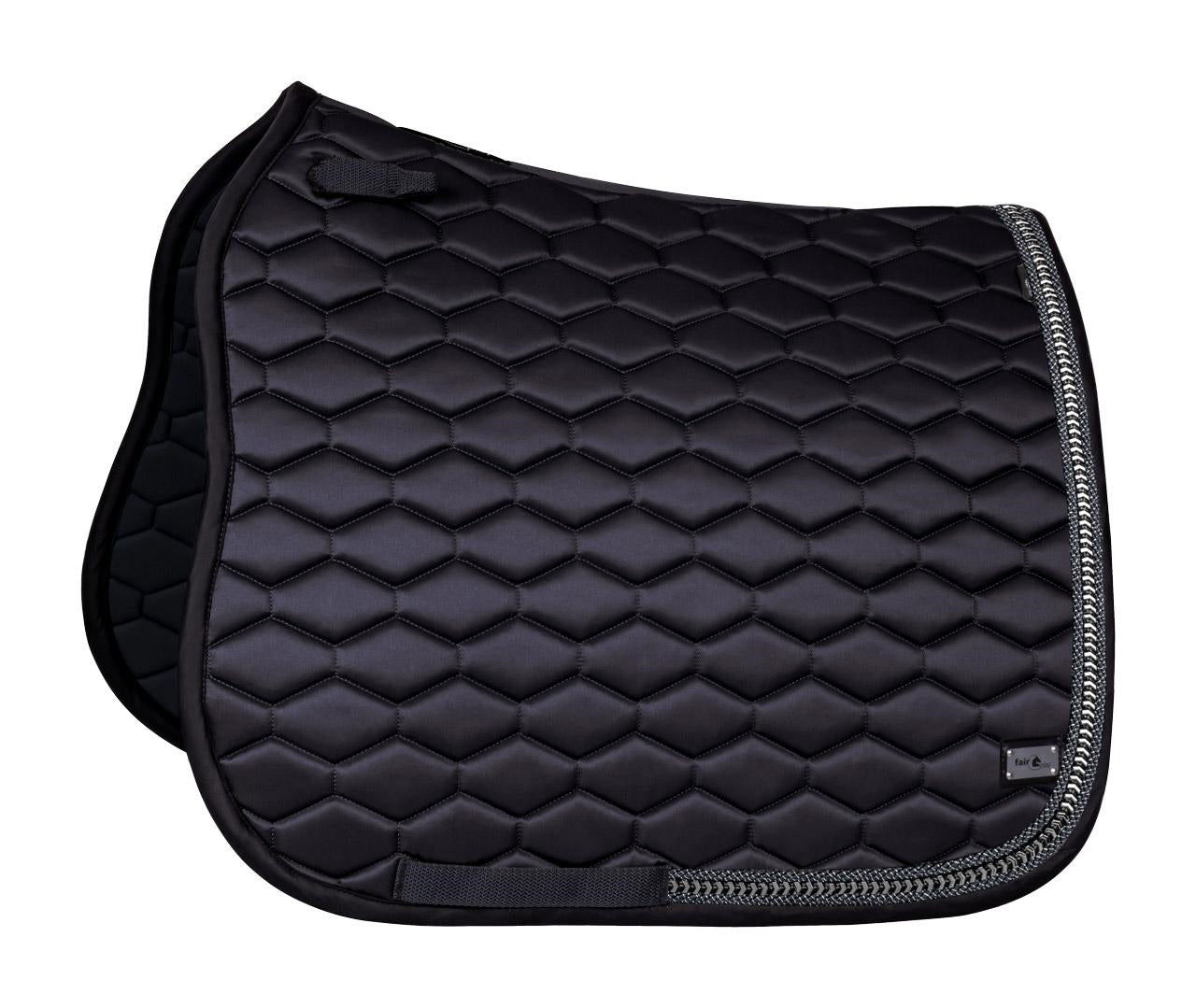 Fair Play Black "Hexagon Arrow" Jump & Dressage Saddle Pad - Fair Play - Equiluxe Tack