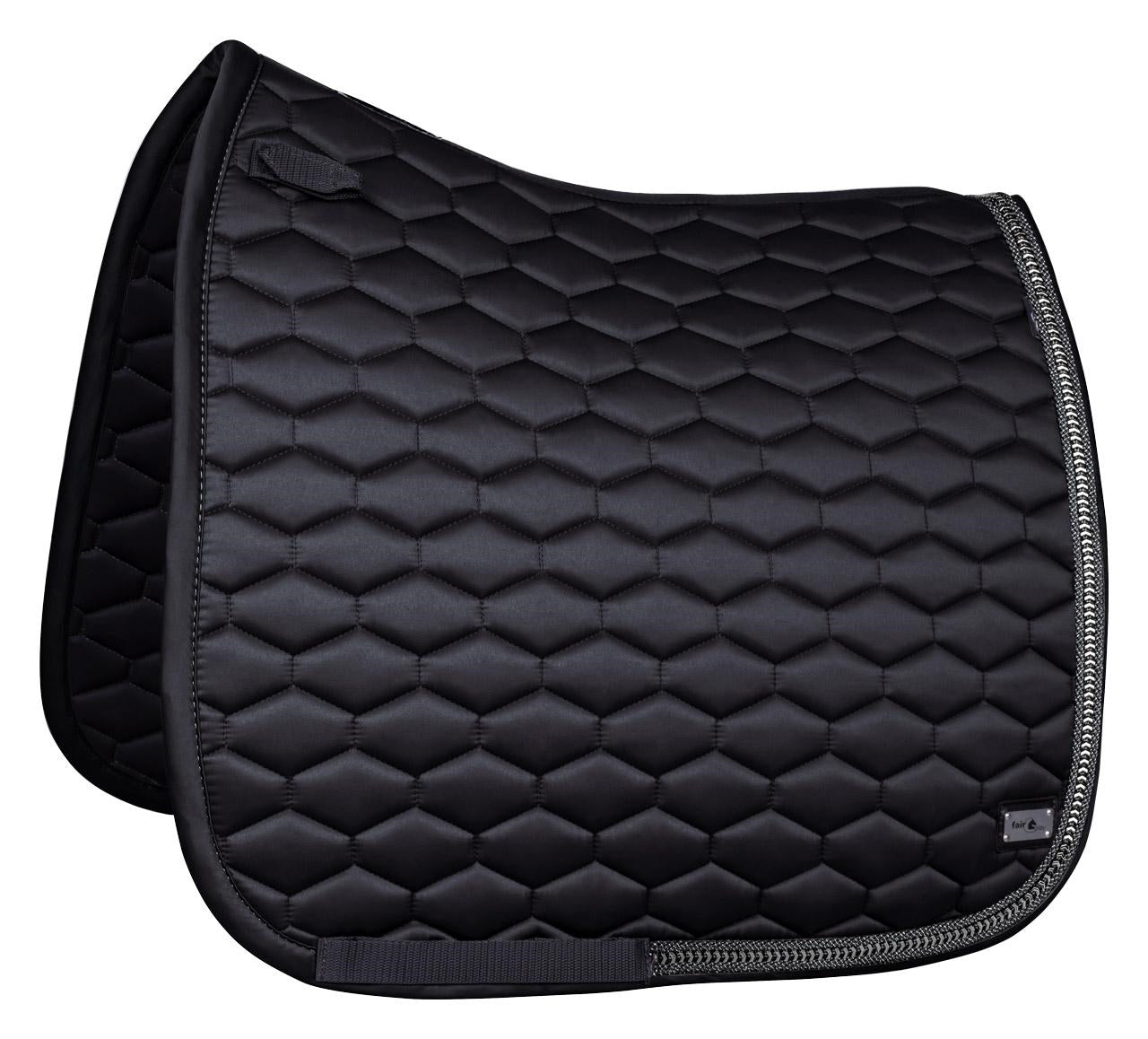 Fair Play Black "Hexagon Arrow" Jump & Dressage Saddle Pad - Fair Play - Equiluxe Tack