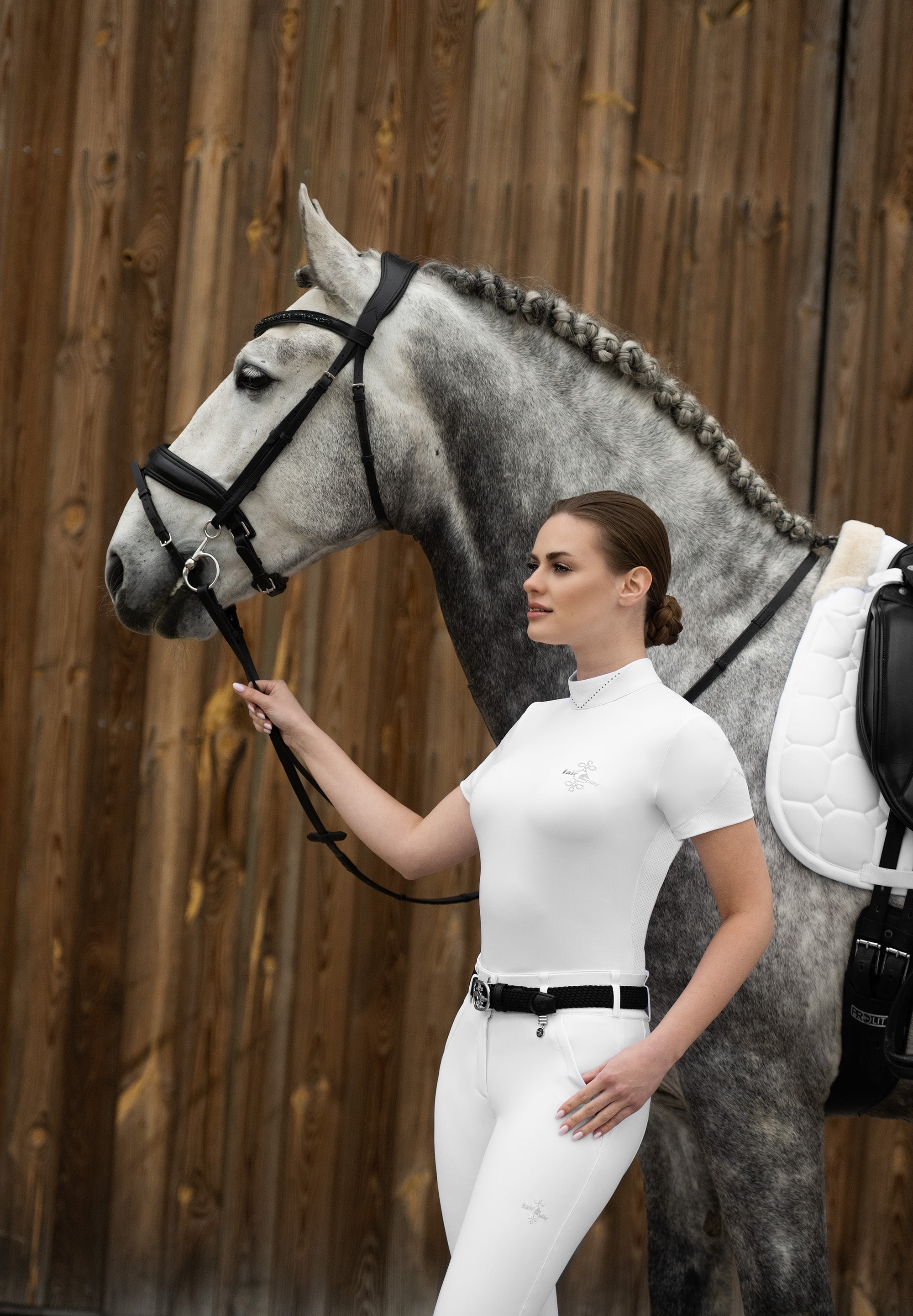 Fair Play "Bruna" Short Sleeve Crystal Show Shirt - Fair Play - Equiluxe Tack