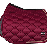 Fair Play Burgundy Rose Gold "Azuryt Ceramic" Jump & Dressage Saddle Pad - Fair Play - Equiluxe Tack