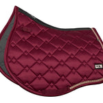 Fair Play Burgundy Rose Gold "Azuryt Ceramic" Jump & Dressage Saddle Pad - Fair Play - Equiluxe Tack