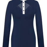 Fair Play "Cathrine" Long Sleeve Mesh & Crystal Show Shirt - Fair Play - Equiluxe Tack