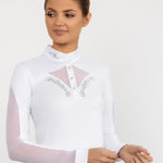 Fair Play "Cathrine" Long Sleeve Mesh & Crystal Show Shirt - Fair Play - Equiluxe Tack