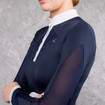 Fair Play "Cathrine" Long Sleeve Mesh & Crystal Show Shirt - Fair Play - Equiluxe Tack