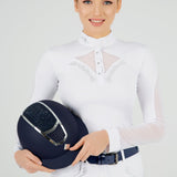 Fair Play "Cathrine" Long Sleeve Mesh & Crystal Show Shirt - Fair Play - Equiluxe Tack