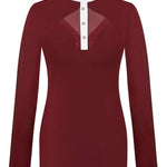 Fair Play "Cathrine" Long Sleeve Mesh & Crystal Show Shirt - Fair Play - Equiluxe Tack