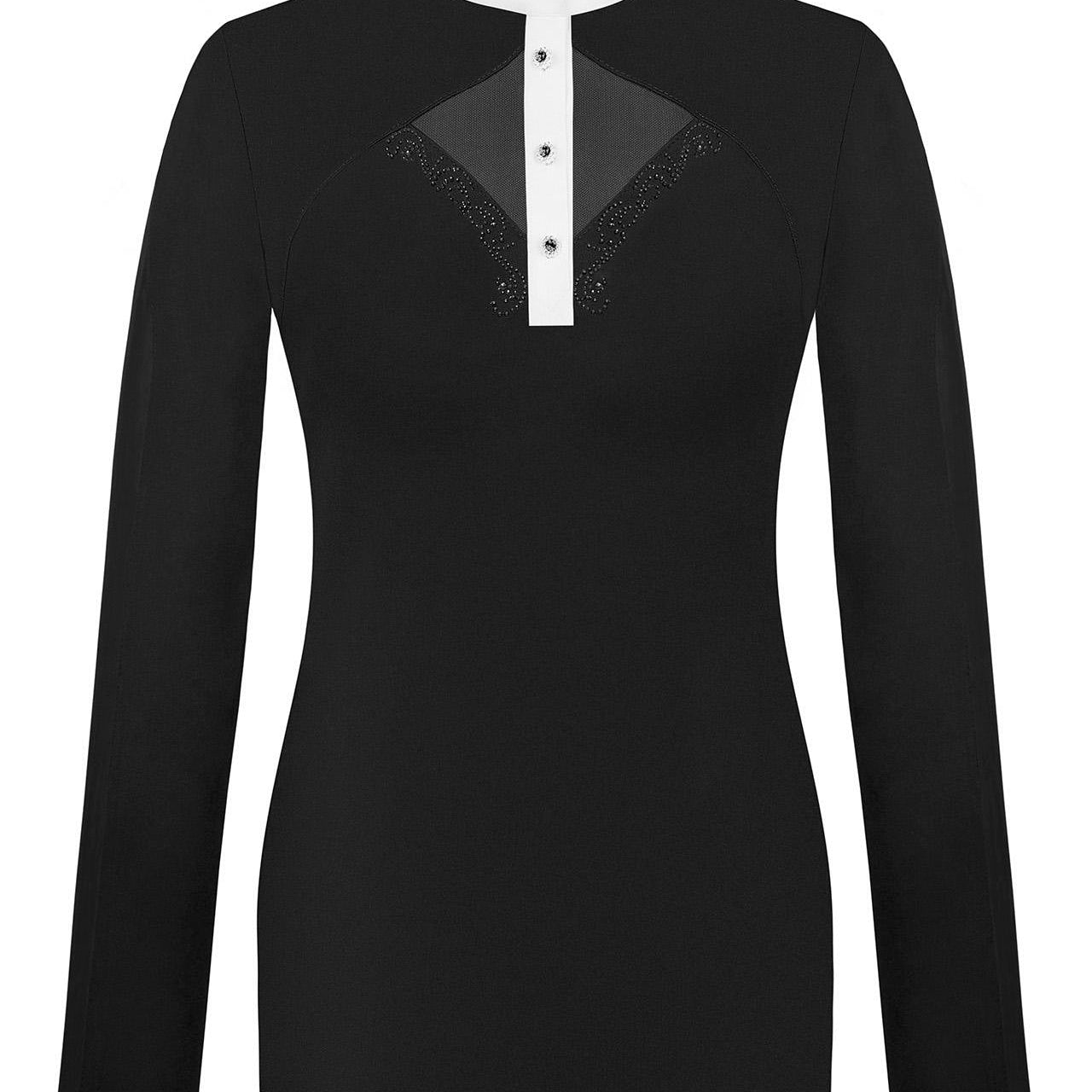 Fair Play "Cathrine" Long Sleeve Mesh & Crystal Show Shirt - Fair Play - Equiluxe Tack