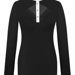 Fair Play "Cathrine" Long Sleeve Mesh & Crystal Show Shirt - Fair Play - Equiluxe Tack