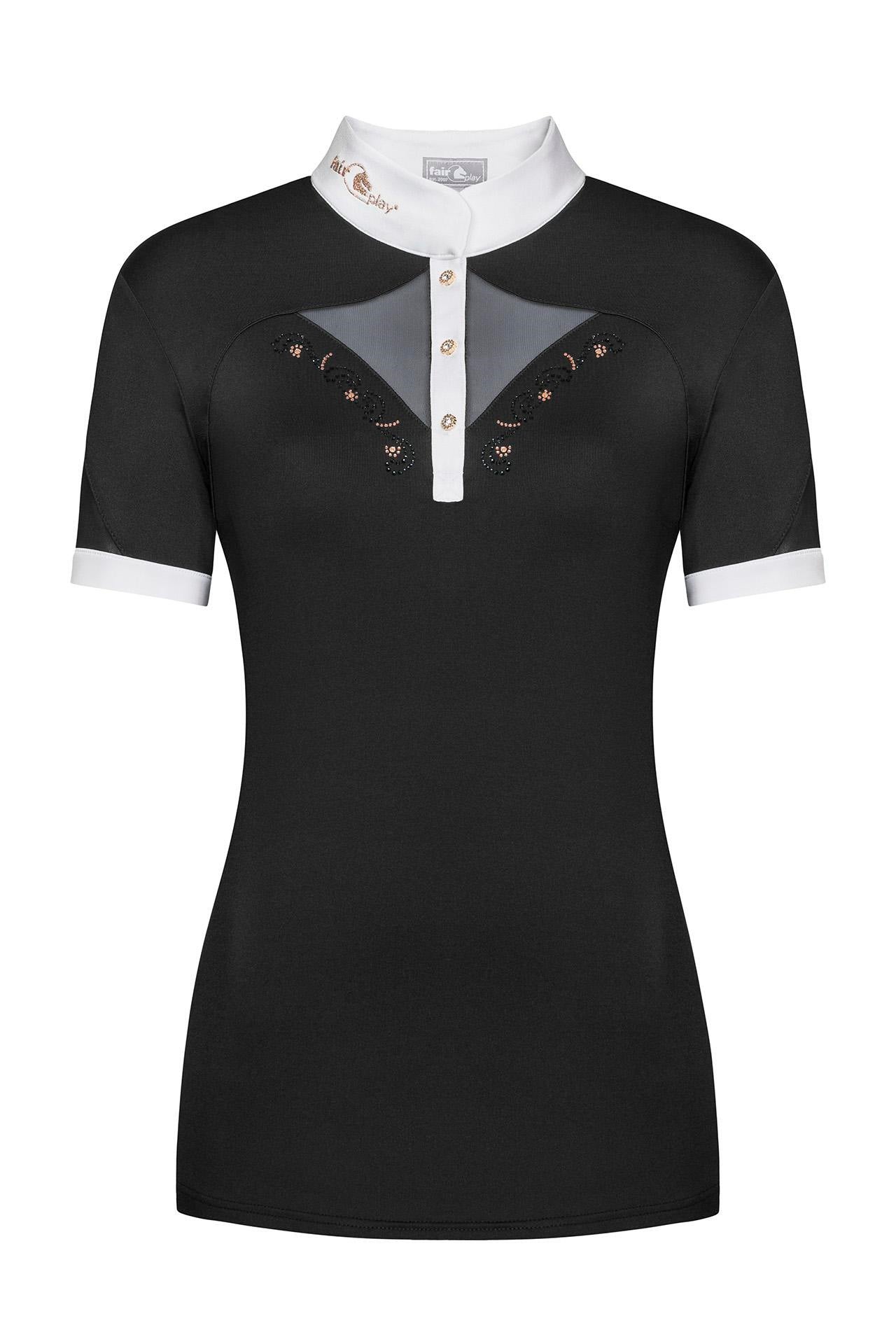 Fair Play "Cathrine" Rose Gold Mesh Short Sleeve Show Shirt - Fair Play - Equiluxe Tack