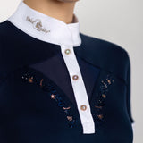 Fair Play "Cathrine" Rose Gold Mesh Short Sleeve Show Shirt - Fair Play - Equiluxe Tack