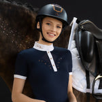 Fair Play "Cathrine" Rose Gold Mesh Short Sleeve Show Shirt - Fair Play - Equiluxe Tack