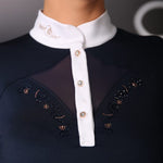 Fair Play "Cathrine" Rose Gold Mesh Short Sleeve Show Shirt - Fair Play - Equiluxe Tack