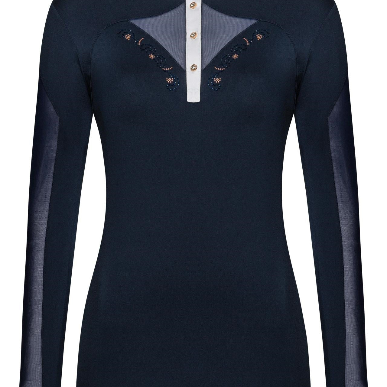 Fair Play "Cathrine" Rose Gold & Mesh Show Shirt - Fair Play - Equiluxe Tack