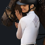 Fair Play "Cathrine" Rose Gold & Mesh Show Shirt - Fair Play - Equiluxe Tack