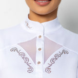 Fair Play "Cathrine" Rose Gold & Mesh Show Shirt - Fair Play - Equiluxe Tack