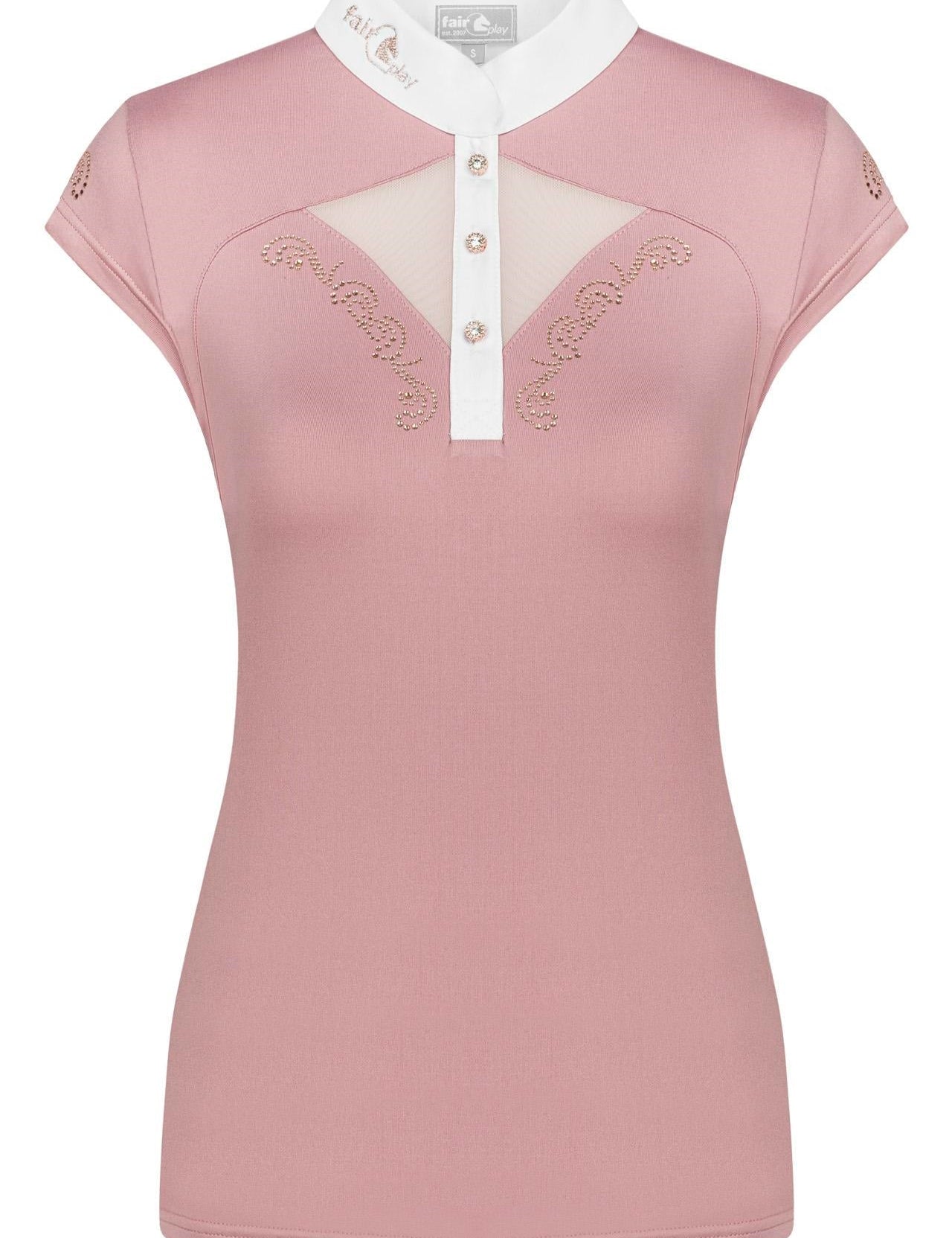 Fair Play "Cathrine" Rose Gold Sleeveless Show Shirt - 7 Colors - Fair Play - Equiluxe Tack