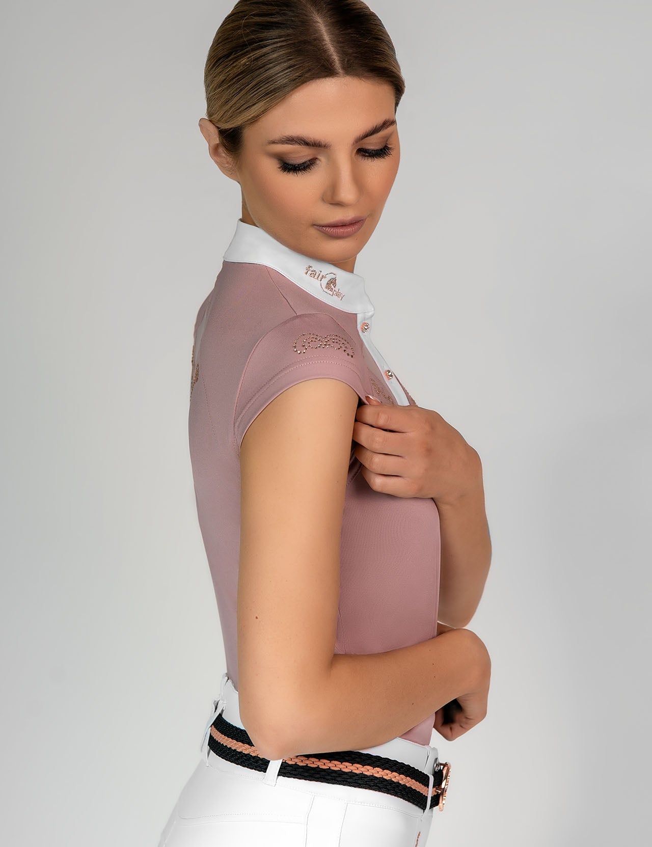 Fair Play "Cathrine" Rose Gold Sleeveless Show Shirt - 7 Colors - Fair Play - Equiluxe Tack