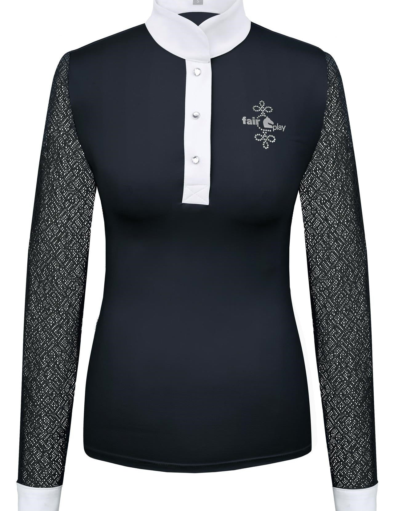 Fair Play "Cecile" Lace Long Sleeve Show Shirt - Fair Play - Equiluxe Tack