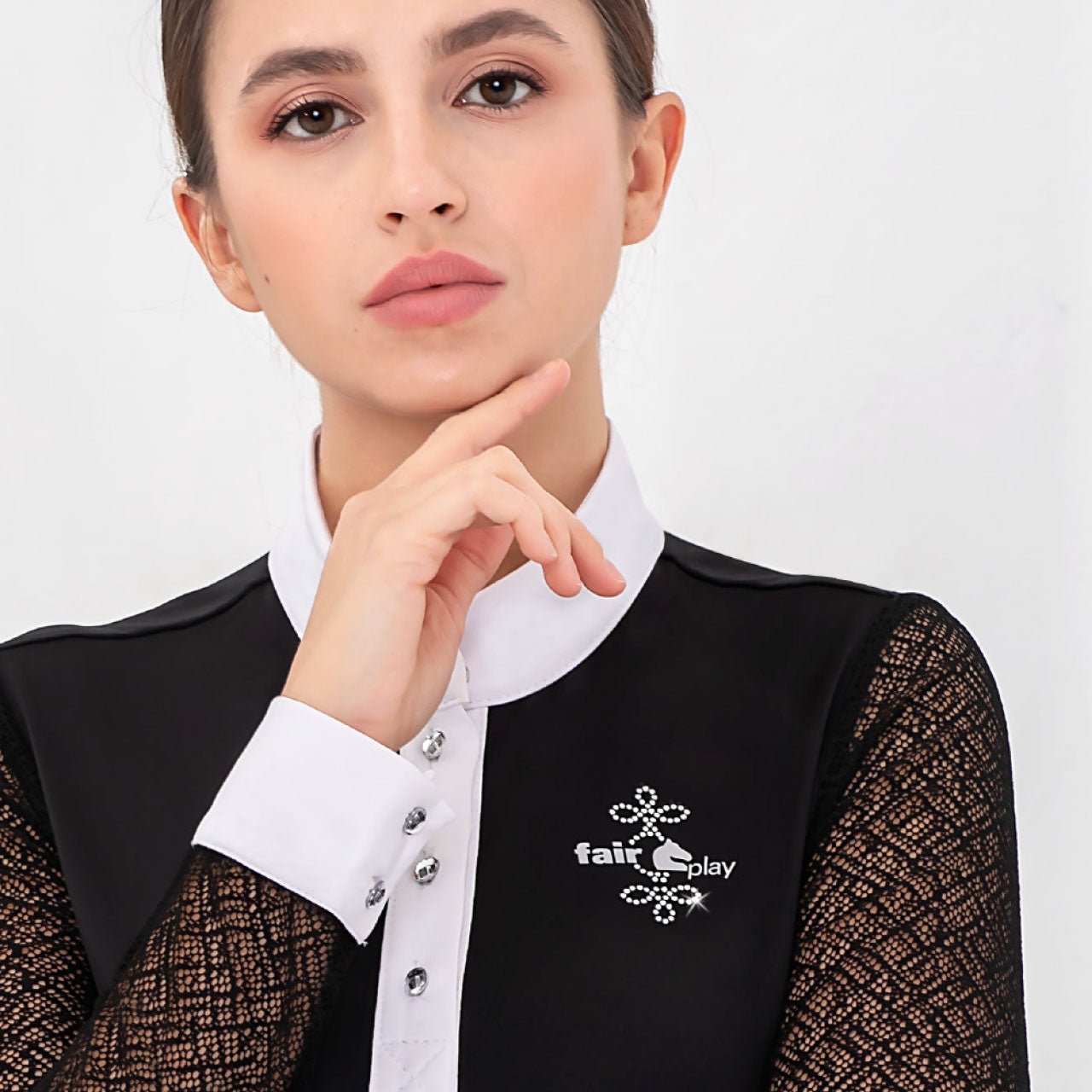 Fair Play "Cecile" Lace Long Sleeve Show Shirt - Fair Play - Equiluxe Tack