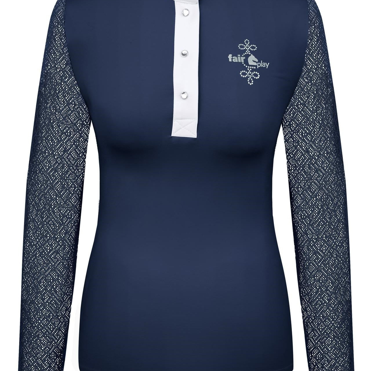 Fair Play "Cecile" Lace Long Sleeve Show Shirt - Fair Play - Equiluxe Tack