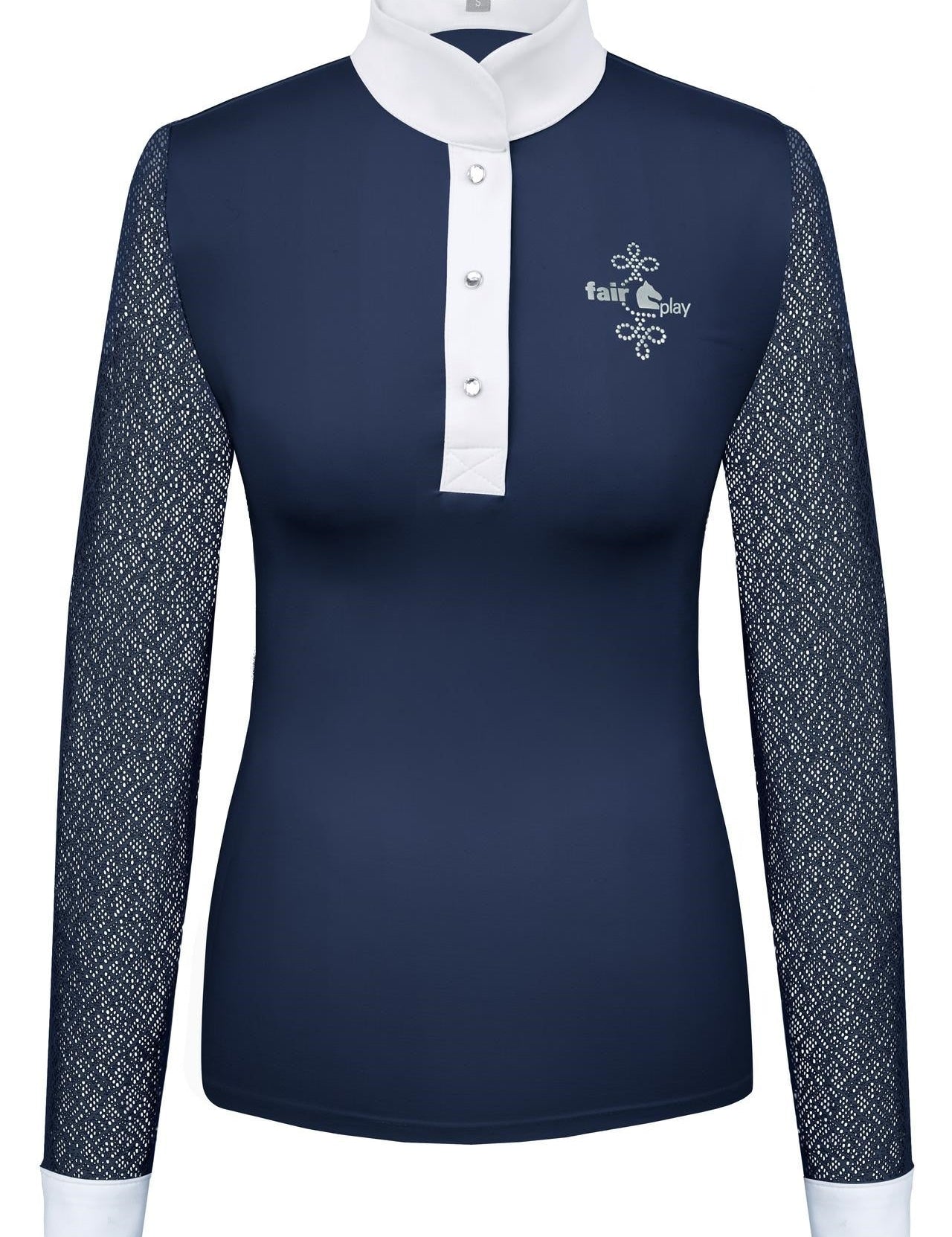 Fair Play "Cecile" Lace Long Sleeve Show Shirt - Fair Play - Equiluxe Tack