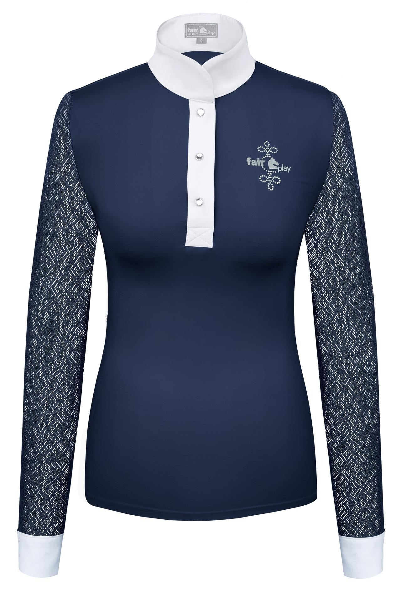 Fair Play "Cecile" Lace Long Sleeve Show Shirt - Fair Play - Equiluxe Tack