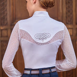 Fair Play "Cecile" Lace Long Sleeve Show Shirt - Fair Play - Equiluxe Tack