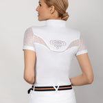 Fair Play "Cecile" Rose Gold Lace Short Sleeve Show Shirt - Fair Play - Equiluxe Tack