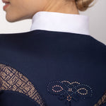 Fair Play "Cecile" Rose Gold Lace Short Sleeve Show Shirt - Fair Play - Equiluxe Tack